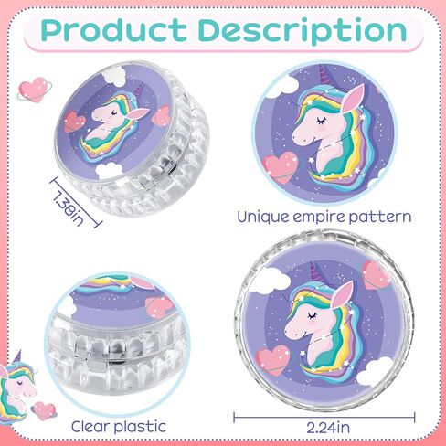 4 عبوات من Lewtemi Yo Yo للأطفال LED تضيء ألعاب الكرة المستجيبة للمبتدئين من YoYo Unicorn YoYo Pink YoYo Rainbow YoYo للأطفال والبنات الذين تتراوح أعمارهم بين 4-12 (طائرة) in Kuwait
