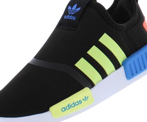 حذاء adidas NMD 360 للأولاد مقاس 10.5، اللون: أسود/أسود ليموني in Saudi Arabia