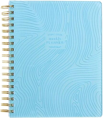 راسل+هازل 2024-2025 مخطط شهري، يوليو 2024 - يونيو 2025، اللوازم المكتبية، حلزوني ندى الأكريليك، غلاف حلزوني، 7.625 بوصة × 9.5 بوصة in Kuwait