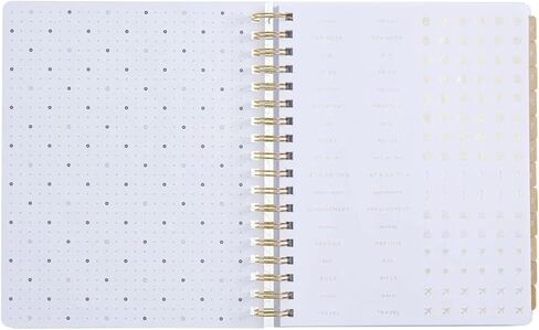 راسل+هازل 2024-2025 مخطط شهري، يوليو 2024 - يونيو 2025، اللوازم المكتبية، حلزوني ندى الأكريليك، غلاف حلزوني، 7.625 بوصة × 9.5 بوصة in Kuwait