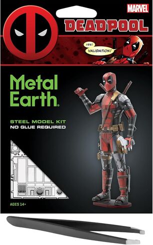 Metal Earth Fascinations Marvel Deadpool 3D Metal Model Kit Bundle with Tweezers in Saudi Arabia
