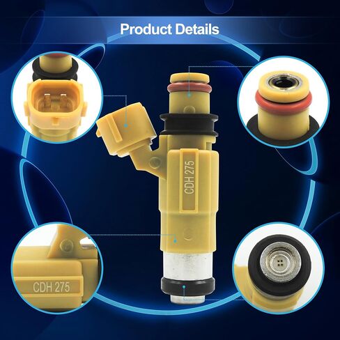 HiSport Fuel Injector CDH275 4 PCS Compatible with Yamaha Outboard F150 HP 63P1376100 in Saudi Arabia
