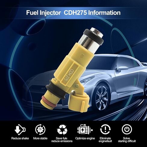 HiSport Fuel Injector CDH275 4 PCS Compatible with Yamaha Outboard F150 HP 63P1376100 in Saudi Arabia