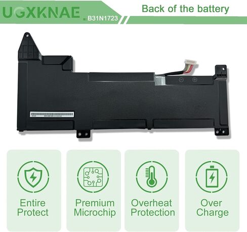 B31N1723 Laptop Battery Replacement for Asus VivoBook FX570UD FX570ZD FX570DD F570UD K570UD K570ZD R570UD R570ZD X570 X570DD X570UD X570ZD M570DD YX570ZD YX570UD A570ZD Series Notebook 0B200-02850000 in Kuwait