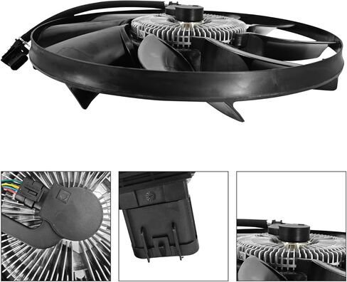 قابض مروحة تبريد المبرد الإلكتروني LR095536، بديل لسيارة Land Rover LR4/رينج روفر/رينج روفر سبورت 2010-2013 2020، LR-095536 LR012645 in Kuwait