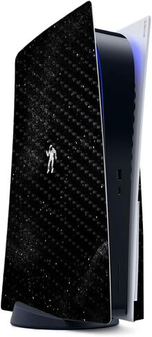 MightySkins Carbon Fiber Gaming Skin for PS5 / Playstation 5 Digital Edition - Pink Diamond | Durable Textured Carbon Fiber Finish | Easy to Apply and Change Styles | Made in The USA in Saudi Arabia