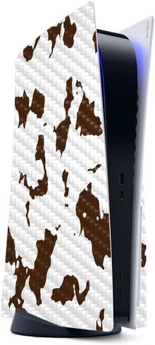 MightySkins Carbon Fiber Gaming Skin for PS5 / Playstation 5 Digital Edition - Pink Diamond | Durable Textured Carbon Fiber Finish | Easy to Apply and Change Styles | Made in The USA in Saudi Arabia