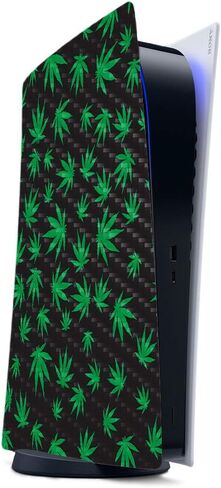 MightySkins Carbon Fiber Skin Compatible with PS5 / Playstation 5 Digital Edition - Candy Clouds | Protective, Durable Textured Carbon Fiber Finish | Easy to Apply and Change Styles | Made in The USA in Saudi Arabia