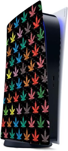 MightySkins Carbon Fiber Skin Compatible with PS5 / Playstation 5 Digital Edition - Candy Clouds | Protective, Durable Textured Carbon Fiber Finish | Easy to Apply and Change Styles | Made in The USA in Saudi Arabia