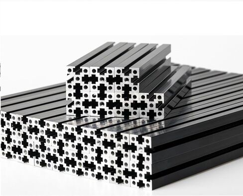 طقم إطار البثق للطابعة Voron 0.1 ثلاثية الأبعاد 1515 مجموعة إطار سحب مربع من الألومنيوم باللون الأسود والمكسرات in Saudi Arabia