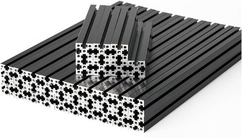 طقم إطار البثق للطابعة Voron 0.1 ثلاثية الأبعاد 1515 مجموعة إطار سحب مربع من الألومنيوم باللون الأسود والمكسرات in Saudi Arabia