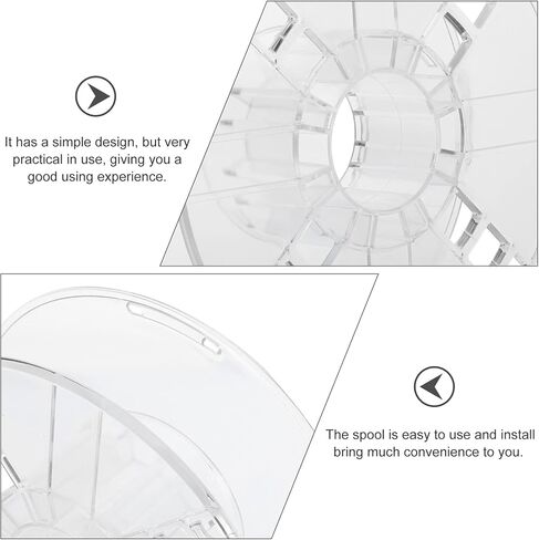 DOITOOL 3D Printer Filament Reusable Spool 3D Printer Accessories Hollow Bobbin 1kg Spool Filament Reel Parts in Kuwait