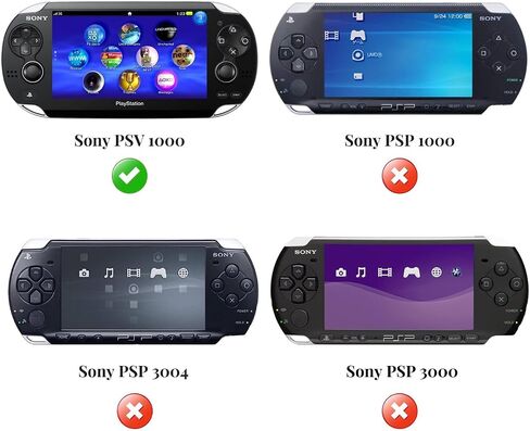 TNP Clear Hard Case for PS Vita 1000 - Protective Transparent Hard Case for Sony PSV 1000, Full Cover Crystal Clear Hard Case for PSVita PCH 1000 Model, Snap-in Protector Cover Case with Clear Display in Saudi Arabia