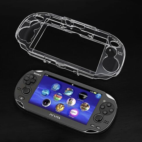 TNP Clear Hard Case for PS Vita 1000 - Protective Transparent Hard Case for Sony PSV 1000, Full Cover Crystal Clear Hard Case for PSVita PCH 1000 Model, Snap-in Protector Cover Case with Clear Display in Saudi Arabia