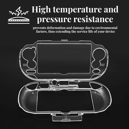 TNP Clear Hard Case for PS Vita 1000 - Protective Transparent Hard Case for Sony PSV 1000, Full Cover Crystal Clear Hard Case for PSVita PCH 1000 Model, Snap-in Protector Cover Case with Clear Display in Saudi Arabia