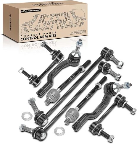 A-Premium Set of 8, Front Inner Outer Tie Rod End, Front and Rear Sway Bar Link, Compatible with Ford Fusion 2013-2020, Edge 2015-2021, Lincoln MKZ 2013-2020, MKX 2016-2018 in Saudi Arabia