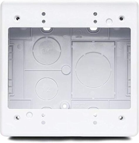 TSRPW-JBD2 صندوق توصيل مزدوج، عمق 2.77 بوصة، PVC، أبيض، ارتفاع 2.77 بوصة، عرض 5.019999999999996 بوصة، طول 4.9400000000000004 بوصة in Kuwait