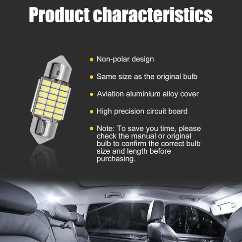 متوافق مع مجموعة مصابيح LED الداخلية Toyota Tacoma 2005-2022، مصابيح لوحة الترخيص، إضاءة LED بيضاء فائقة السطوع، مصابيح إضاءة قبة الخريطة، فائقة السطوع 6000K in Saudi Arabia