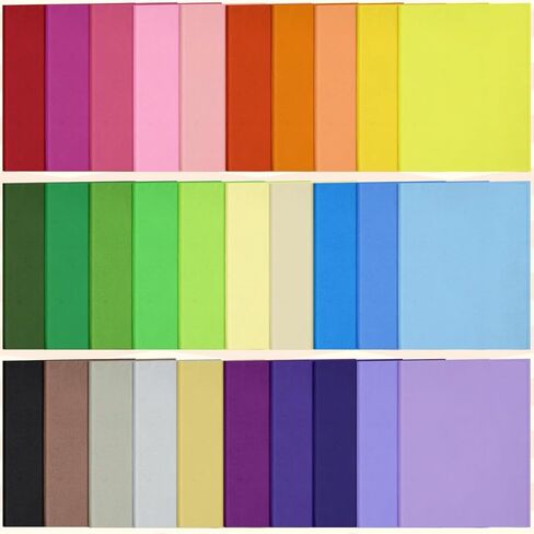 RYKOMO 150 Sheets 20×26 Inch Large Wrapping Tissue Paper, Tissue Paper for Gift Bags 30 Colors Tissue Paper Bulk Rainbow Gift Tissue Paper for Gift Bags Wrapping Art Tissue Decoration in Kuwait