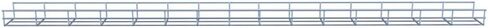 Wire Mesh Cable Tray, Electro Zinc Plated, Silver Steel, 1.97 x 3.94 x 59.06 inch, 2-Pack in Saudi Arabia