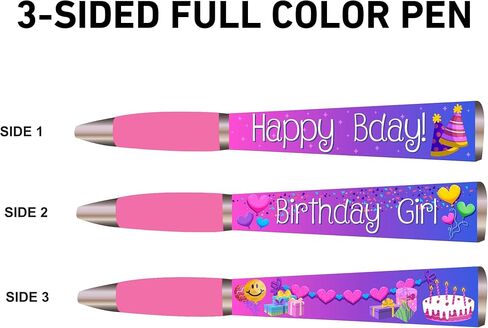 قلم عيد ميلاد سعيد (قلم واحد، ثلاثي الجوانب) - هدايا حفلات أعياد الميلاد للأطفال - أقلام رائعة وأقلام كتابة وأقلام مخصصة - هدايا للأصدقاء، هدايا للفتيات الصغيرات، هدايا للفتيات في سن المراهقة، هدايا للفتيات، أقلام لطيفة in Kuwait