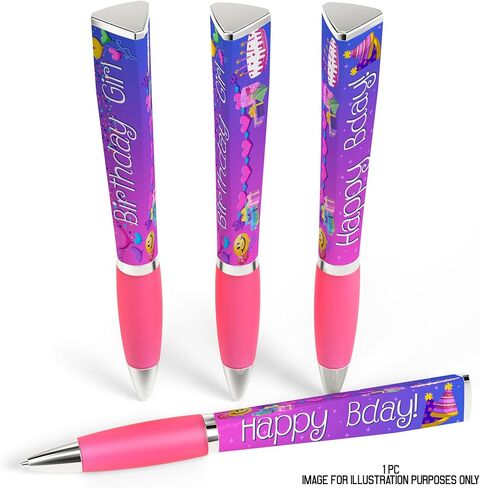 قلم عيد ميلاد سعيد (قلم واحد، ثلاثي الجوانب) - هدايا حفلات أعياد الميلاد للأطفال - أقلام رائعة وأقلام كتابة وأقلام مخصصة - هدايا للأصدقاء، هدايا للفتيات الصغيرات، هدايا للفتيات في سن المراهقة، هدايا للفتيات، أقلام لطيفة in Kuwait