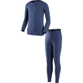 ColdPruf Youth Basic Dual Layer Long Sleeve Base Layer Crew Neck Top and Bottom Set
