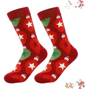 Christmas Socks Gifts for Men Women Funny Novelty Colorful Cotton Holiday Crew Socks Xmas Novelty Socks D2-DTSDW