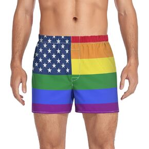 Flag Boxers for Men, Boxer Shorts Soft Mens Underwear Boxer Briefs