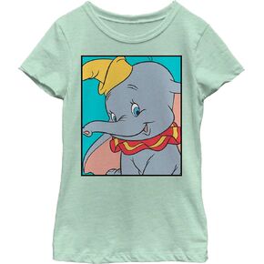 Disney Little Big Dumbo Box Girls Short Sleeve Tee Shirt