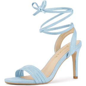 Allegra K Women's Lace Up Strappy Heels Stiletto High Heels Sandals