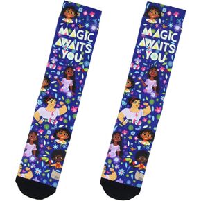 Disney Encanto Magic Awaits You Sublimated Adult Crew Socks 1 Pair (Socks Size 10-13)