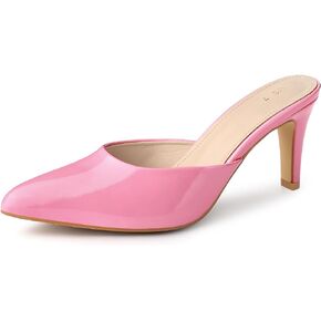 Allegra K Women's Pointed Toe Stiletto Heels Slide Mules