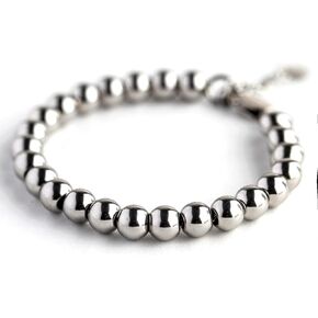 Surgical Stainless Steel Bead Ball Chain Bracelet With Extender