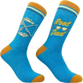 Crazy Dog T-Shirts Men's Dad Socks Funny Fathers Day Graphic Novelty Footwear