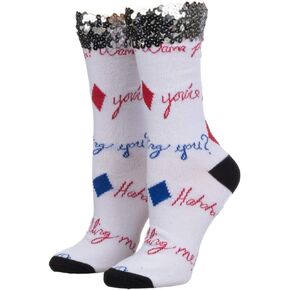 Juniors' Birds of Prey Harley Quinn Crew Socks