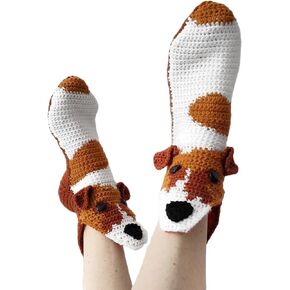 Michellecmm Novelty Socks Unisex Knit Funny Dinosaur Shark Crocodile Alligator Shape Sock Creative 3D Sock Winter Warm Socks