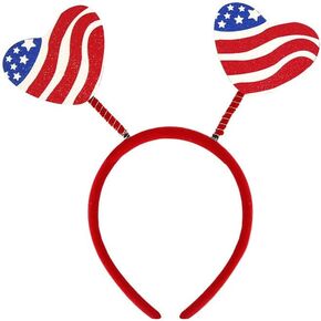 Lovely 4th of July Independence Day Headband American Flag Headband National Day Star Stripe Element Hair Hoop