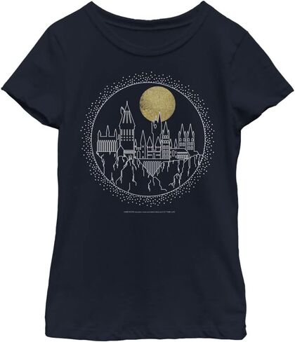 Harry Potter Girl's Hogwarts Line Art T-Shirt in Saudi Arabia