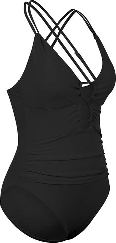 Hilor Women's Underwire One Piece Swimsuits Plunge V Neck Bathing Suits Sexy Cutout Monokini Swimwear in Saudi Arabia