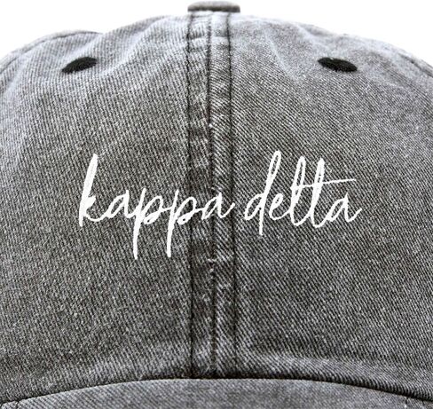 DALIX Kappa Delta Cursive Sorority Hat Womens Embroidered Cap in Saudi Arabia