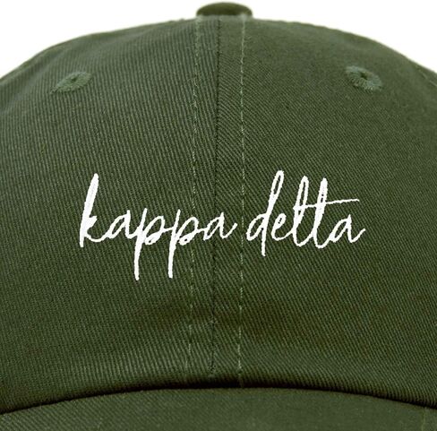 DALIX Kappa Delta Cursive Sorority Hat Womens Embroidered Cap in Saudi Arabia