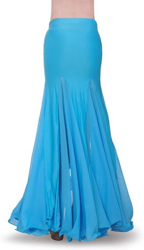 ROYAL SMEELA Women's Skirt Belly Dance Costume for Women Dancing Dress High Split Beach Ruffle Bellydance Skirts Red in Saudi Arabia