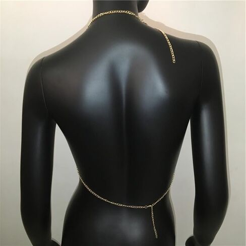 ANKOMNIA Women's Sparkly Rhinestone Halter Bra Tops Sexy Bikini Crop Tops Dance Party Club Rave Costume in Saudi Arabia