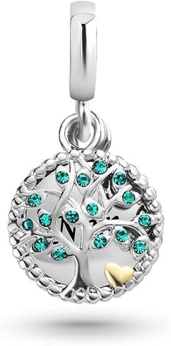 KunBead Aunt Auntie Family Tree Dangle Bead Charms Birthday Gifts from Niece for Women Girls in Saudi Arabia