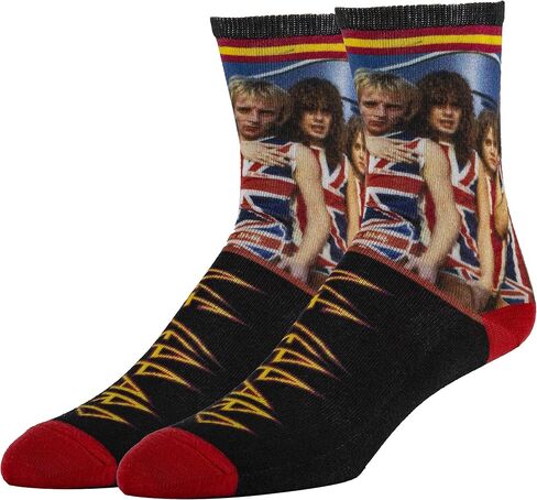 ooohyeah Men's Novelty Crew Socks, Music Lover Music Band Fun Socks, Funny Crazy Cool Socks in Kuwait
