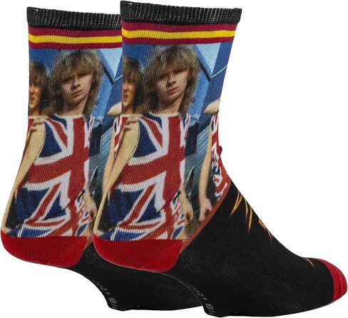 ooohyeah Men's Novelty Crew Socks, Music Lover Music Band Fun Socks, Funny Crazy Cool Socks in Kuwait