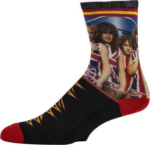 ooohyeah Men's Novelty Crew Socks, Music Lover Music Band Fun Socks, Funny Crazy Cool Socks in Kuwait