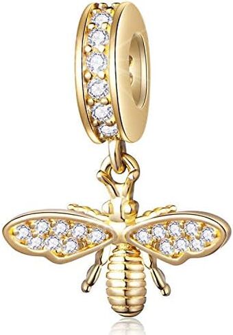 925 Sterling Silver Charms Gold, Jewelry for Bracelets and Necklaces, Family Love Mom Dangle Pendants, Heart Charms Hawaii Beads, Birthday Gift for Women in Kuwait