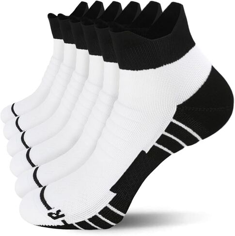 Running Socks Breathable Athletic Socks,Cushion Ankle Socks For Men And Women 6pairs in Saudi Arabia